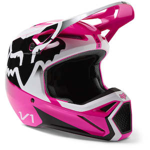 Dirt Adult Gear Helmets: FOX V1 LEED HELMET MIPS ECE [PINK] XXL