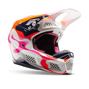 FOX V3 RS RYVR HELMET MIPS LE ECE [WHITE/NAVY] XL