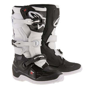 Dirt Youth Gear Boots: Tech-7S MX Boots Black/White