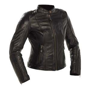 Road Womens Jackets: Richa Ladies Lausanne Leather Jacket - Black