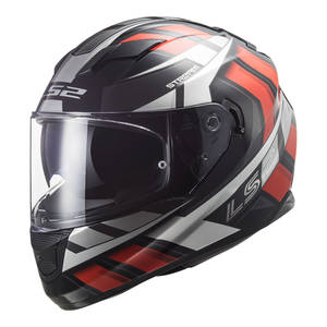 Ls2 Helmets: LS2 FF320 Stream Evo Loop Helmet - Black / Red