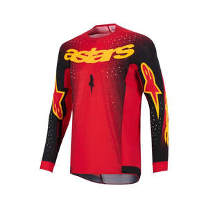 Dirt Adult Gear Jerseys: Supertech Scenz Jersey Red/Black/Yellow