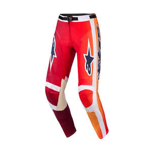 Dirt Adult Gear Pants: Racer Portl Pants Red/Light Gray/Dark Gray