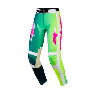 Dirt Adult Gear Pants: Racer Portl Pants Green/White/Black