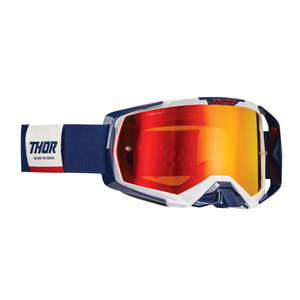 Dirt Adult Gear Goggles: GOGGLES S26 THOR MX ACTIVATE NAVY/WHITE