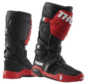 Dirt Adult Gear Boots: THOR RADIAL BOOTS RED BLACK