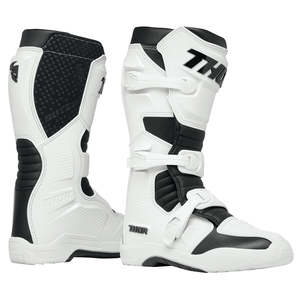 Dirt Adult Gear Boots: THOR BLITZ XR BOOTS WH/BK