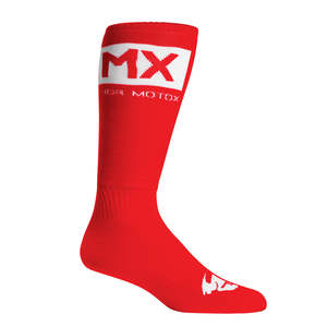 Dirt Adult Gear Socks Underwear: THOR MX SOCKS RED/WHITE