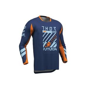 Dirt Youth Gear Jerseys: THOR MX YOUTH LAUNCHMODE FUTURA NAVY/ORANGE
