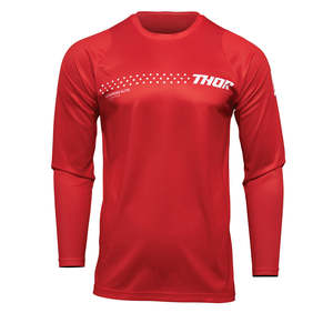 Dirt Youth Gear Jerseys: THOR SECTOR JERSEY YOUTH MINIMAL RED