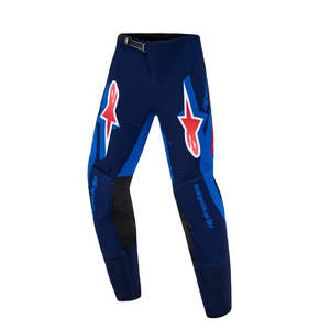 Dirt Youth Gear Pants: Youth Supertech Vista Pants Dark Navy/Hot Coral/Cobalt