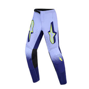 Dirt Youth Gear Pants: Youth Supertech Scenz Pants Purple/Yellow Fluoro