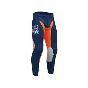 Dirt Youth Gear Pants: THOR MX PANT LAUNCHMODE FUTURA NAVY/ORG