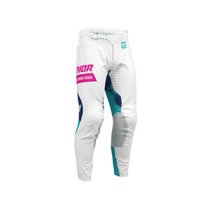 THOR MX PANT YOUTH LAUNCHMODE BLEACH WHIT/AQA