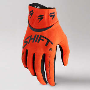 Dirt Youth Gear Gloves: SHIFT YOUTH WHITE LABEL BLISS GLOVES [BLOOD ORANGE]