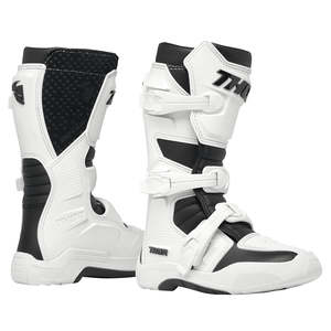 Dirt Youth Gear Boots: THOR BLITZ XR BOOTS YOUTH WH/BK