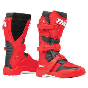 Dirt Youth Gear Boots: THOR BLITZ XR BOOTS YOUTH RD/CH