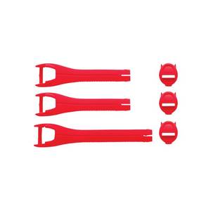 Dirt Gear Parts Boots: THOR MX STRAP KIT BLITZ XR RD/CH