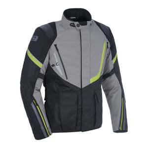 Road Mens Jackets: Oxford Montreal 4.0 Dry2Dry Jacket - Black / Grey / Fluro