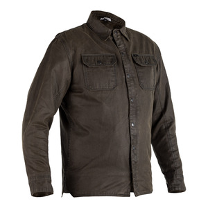 Road Mens Jackets: RST X KEVLAR DISTRICT WAX TEXTILE SHIRT [OLIVE] 40 S