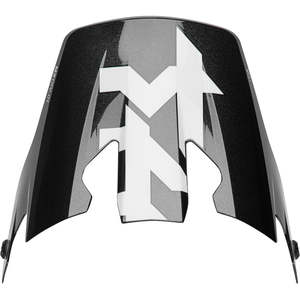 Road Protection Helmet Visors: HELMET VISOR KIT S26 THOR MX REFLEX SPORT COMPOSITE RIOT BLACK/WHITE