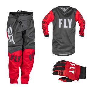 Fly Racing 1: Fly F16 Grey/Red 2023 Youth Combo