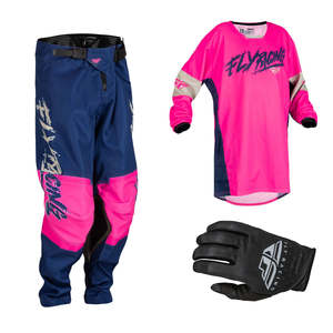 Fly Racing 1: Fly Kinetic Khaos Pink/ Navy/ Tan 2023 Combo