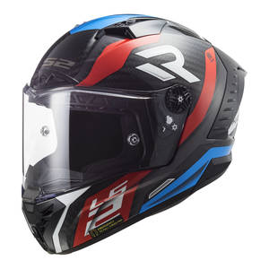 Ls2 Helmets: LS2 FF805C Thunder Carbon Supra Helmet - Red / Blue