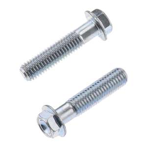 Bolt Motorcycle Hardware: Bolt 8x1.25x35mm Hex Flange Bolts (Packet of 10)