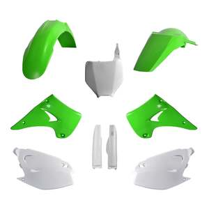 Polisport: Polisport Full Kit KX125/250 2004-2008 OEM Green / White
