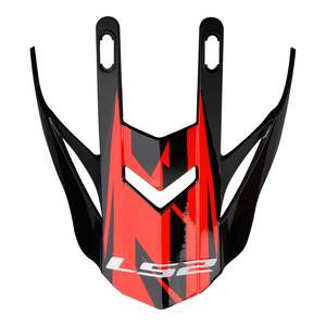 LS2 MX437 Fast Evo Peak Roar - Black / Red