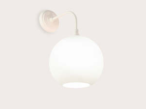 New Product: Arthur Long Arm Wall Light with 30cm Apothecary Opal Round Glass Shade