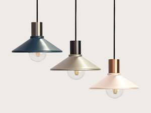 New Product: Coloured 22cm Metal Shade Fergus Pendant - LIMITED EDITION