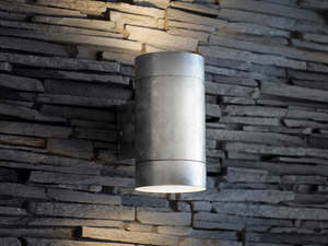 Outdoor Lights: Kaikoura Outdoor Up & Down Light - Galvanised - IP44 rated