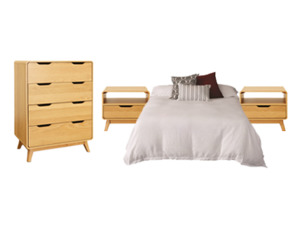 Bedroom Furniture: 4 Piece Bedroom Package