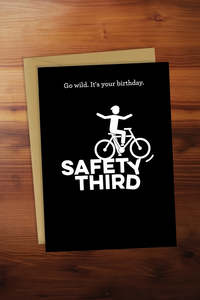 Greeting Cards: Safety Third Card