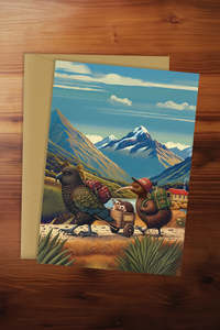 Greeting Cards: Tramping Hedgehog Card