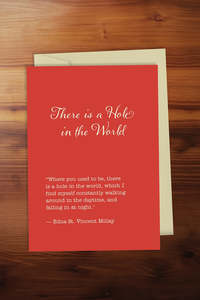 Greeting Cards: Hole in the World Card