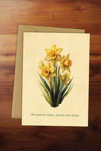 Greeting Cards: You’re Not Alone Daffodil Card