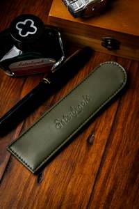 Pencil Cases: Pen Sleeve - Moss Green