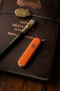 Pencil Cases: Pocket Knife - Mango Tango