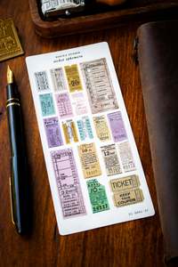 Sarica Studio: Ticket Ephemera Stickers