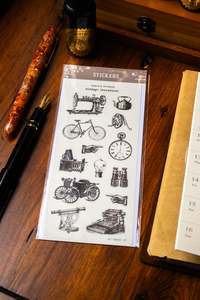 Sarica Studio: Vintage Invention Stickers