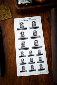 Sarica Studio: Vintage Bulldog Clip Stickers