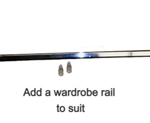 Products: U Can Stack Wardrobe Rail 900W (inc ends) (UC9R) Mr Shelf
