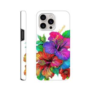 Tough case - Hibiscus Drawn - PERSONALIZED