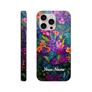Phone Cases: Tough case - Tropical Bush - PERSONALIZED