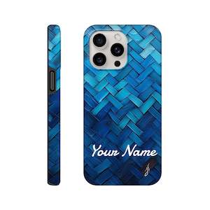 Tough case - Blue Weave - PERSONALIZED