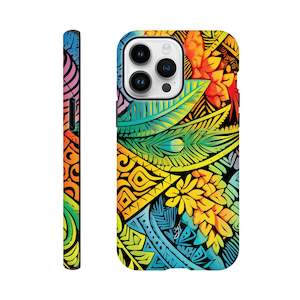Phone Cases: Tough case - Pasifika Leaf