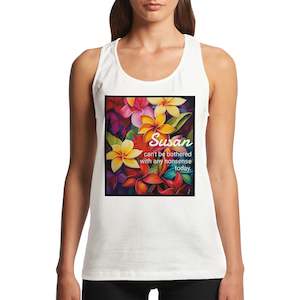 Affirmation Wear: Performance Womens Tank Top - No Nonsense - PERSONALIZED